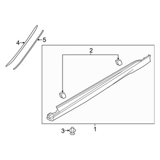 Ford OE - Pillars, Rocker & Floor - Exterior Trim (SE / SEL / Titanium Hatchback)