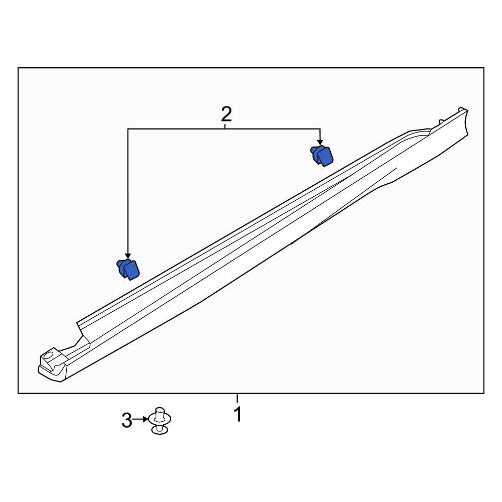 Ford OE W715364S300 Rocker Panel Molding Clip