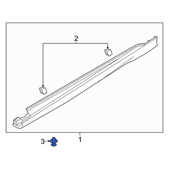 Ford OE - Bumper Corner Cover Rivet