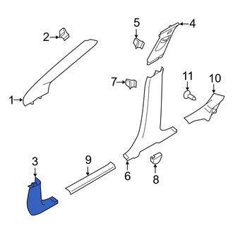 Ford OE - Left Kick Panel Trim