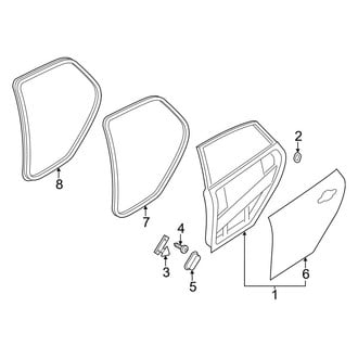 Ford OE - Rear Door - Door & Components