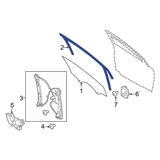 Ford OE - Front Left Window Channel