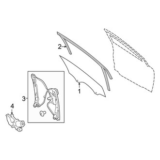 Ford OE - Front Door - Glass & Hardware (RS)