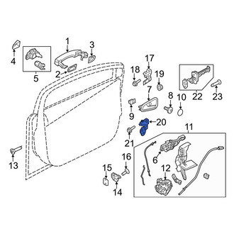 Ford OE - Front Right Lower Door Hinge