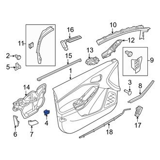 Ford OE - Door Interior Trim Panel Nut