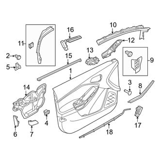 Ford OE - Front Door - Interior Trim