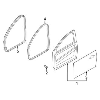 Ford OE - Front Door - Door & Components (RS)