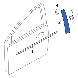 Ford OE - Rear Left Forward Door Applique