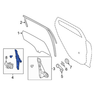 Ford OE - Front Right Window Regulator