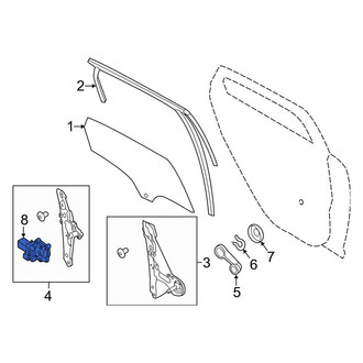 Ford OE - Right Window Motor