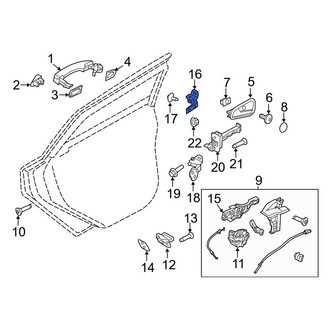 Ford OE - Front Right Upper Door Hinge