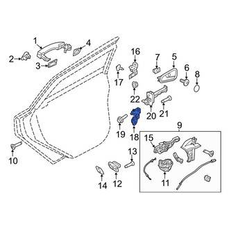 Ford OE - Rear Right Lower Door Hinge