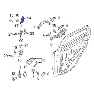 Ford OE - Front Left Upper Door Hinge