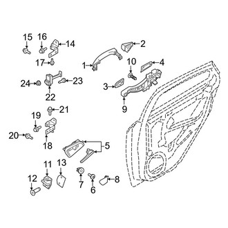 Ford OE - Rear Door - Lock & Hardware (RS)