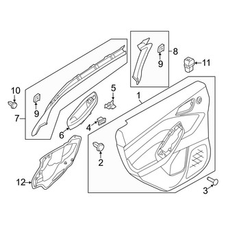 Ford OE - Rear Door - Interior Trim