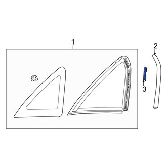 Ford OE - Quarter Panel Reveal Molding Clip