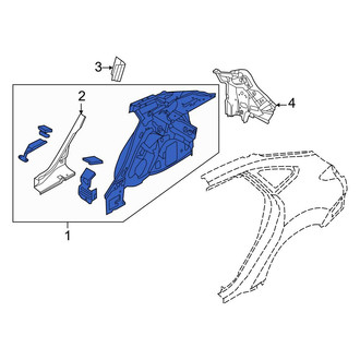 Ford OE - Rear Right Inner Quarter Panel