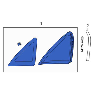 Ford OE - Rear Left Quarter Glass