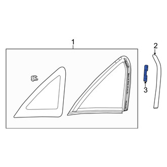 Ford OE - Quarter Panel Reveal Molding Clip