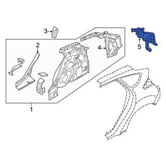 Ford OE - Rear Left Quarter Panel Gutter