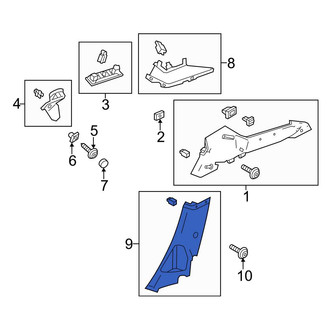 Ford OE - Rear Right Lower Interior Quarter Panel Trim Panel
