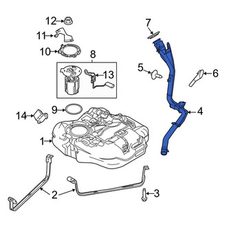 Ford OE - Fuel Tank Filler Neck