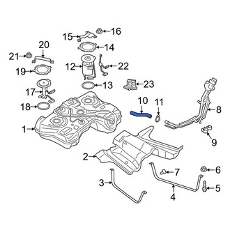 Ford OE - Rear Fuel Filler Hose