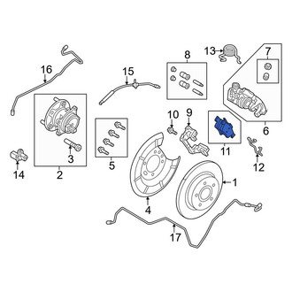 Ford OE - Rear Disc Brake Pad Set