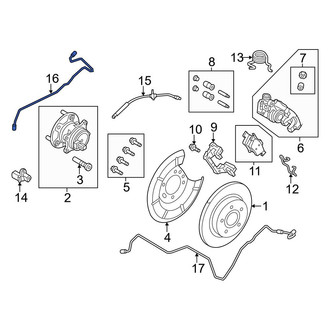 Ford OE - Rear Right Brake Hydraulic Line