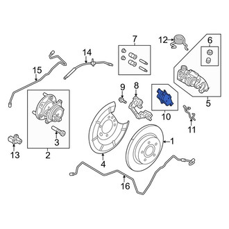 Ford OE - Rear Disc Brake Pad Set