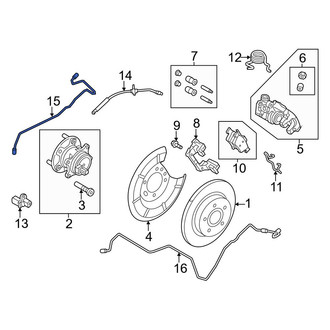 Ford OE - Rear Right Brake Hydraulic Line