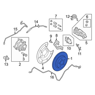 Ford OE - Rear Disc Brake Rotor
