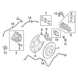 Ford OE - Rear Suspension - Brake Components (RS)