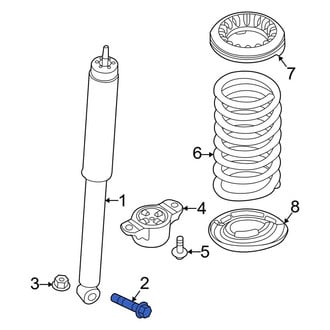 Ford OE - Suspension Shock Absorber Bolt