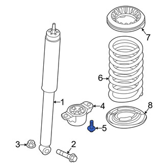 Ford OE - Suspension Shock Absorber Mounting Bolt