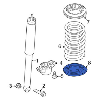 Ford OE - Rear Lower Coil Spring Insulator