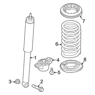 Ford OE - Rear Suspension - Shocks & Components