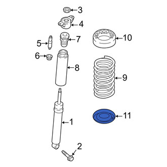 Ford OE - Rear Lower Coil Spring Insulator