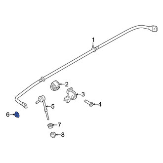 Ford OE - Rear Suspension Stabilizer Bar Link Nut