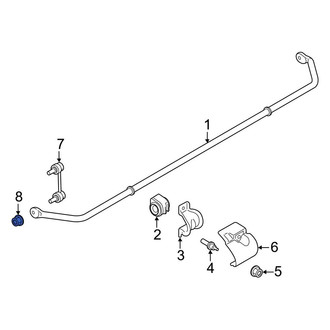 Ford OE - Rear Suspension Stabilizer Bar Link Nut