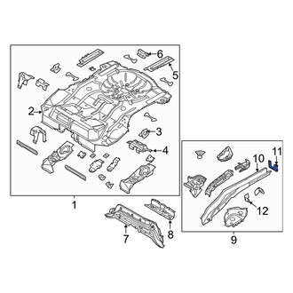 Ford OE - Rear Frame Rail End