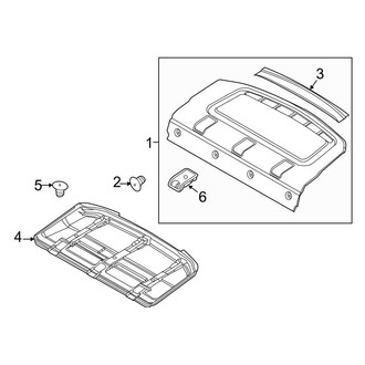 Ford OE - Rear Body & Floor - Interior Trim (Package Tray), (S / SE / Titanium Sedan)