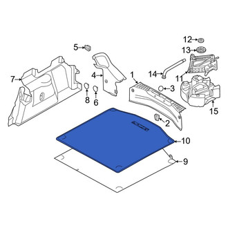 Ford OE - Rear Trunk Mat