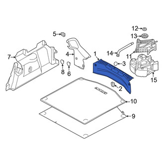 Ford OE - Rear Trunk Trim Scuff Plate