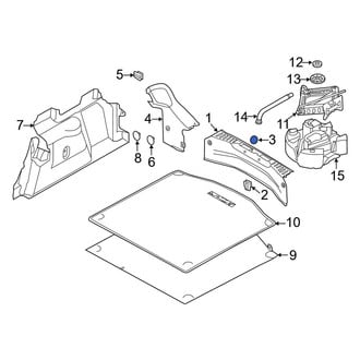 Ford OE - Trunk Trim Scuff Plate Cap