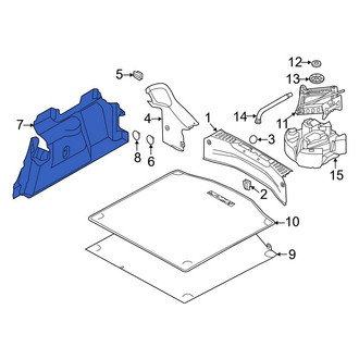 Ford OE - Rear Left Forward Trunk Trim Panel