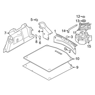 Ford OE - Rear Body & Floor - Interior Trim (Trunk Compartment), (S / SE / SEL / Titanium Sedan)