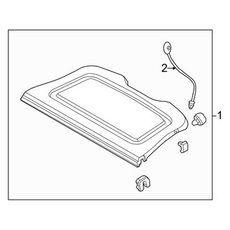 Ford OE - Rear Body & Floor - Interior Trim (Package Tray), (SE / ST / Titanium Hatchback)