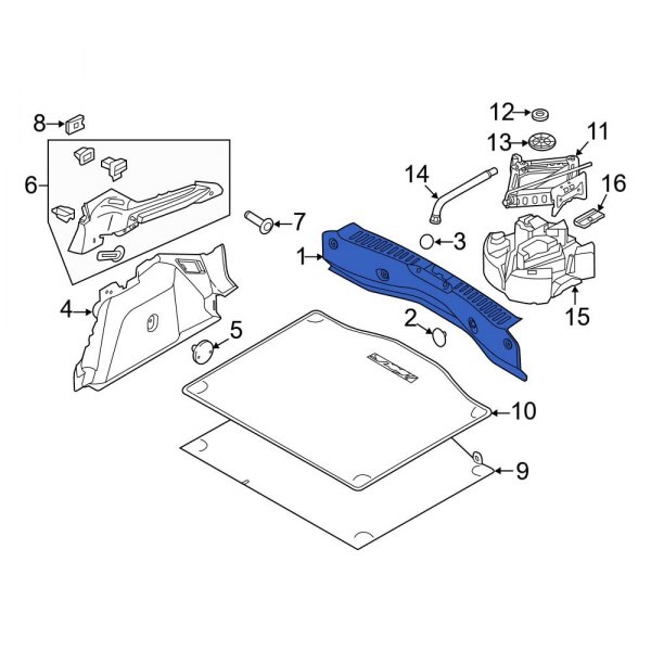 Trunk Trim Scuff Plate