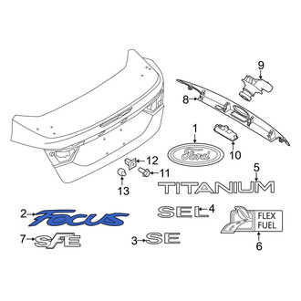 Ford OE - Rear Hatch Emblem